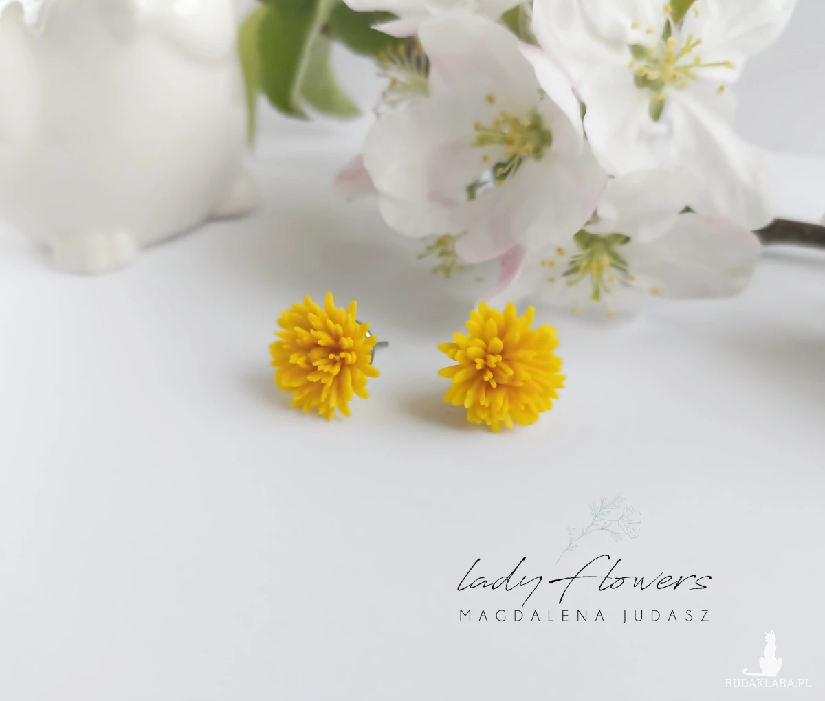 Kolczyki z mniszkami