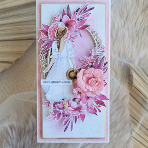 Różowa kartka dla marzycielki - Idź za głosem serca