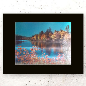 retro plakat z pejzażem, vintage plakat z krajobrazem, retro plakat A4, laserowy obraz 21x30, pejzaż plakat, pejzaż obrazek