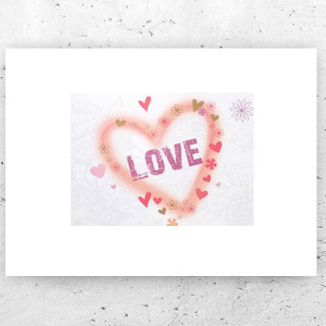 love plakat A4, serduszko plakat do domu, plakat z serduszkiem, plakat z napisem love, love obrazek A4, pastelowe plakaty do małych ramek, boho plakaty na ścianę, małe plakaty z tekstem