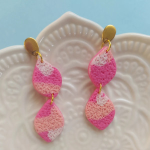 "Owocowy Sorbet" v.2 - kolczyki z gliny polimerowej.