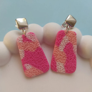 "Owocowy Sorbet" v.3 - kolczyki z gliny polimerowej.