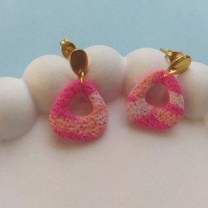 "Owocowy Sorbet" v.4 - kolczyki z gliny polimerowej.