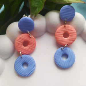 "Zizzi" v.1 - kolczyki z gliny polimerowej.