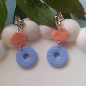 "Zizzi" v.2- kolczyki z gliny polimerowej.