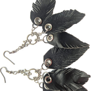 Kolczyki ze skory lekkie