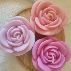 Świece - duża róza-podziękowania- ślub, chrzciny, komunia,urodziny,rocznicę,wieczory panieńskie