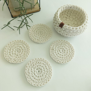 Koszyczek + podkładki pod kubek