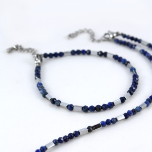 Bransoletka lapis lazuri 2