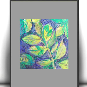 liśćie obrazek A4,  boho dekoracja do domu, liście rysunek A4, mała grafika na ścianę, rośliny rysunek 21x30, obrazek do przedpokoju, botaniczny rysunek A4, liście plakat 21x30, liście grafik