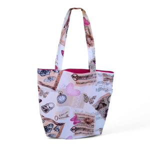 Torba na zakupy Shopperka eko torba zakupowa siatka na zakupy torba shopper nuty