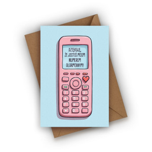 Kartka walentynkowa- Dziękuję, że jesteś moim numerem alarmowym