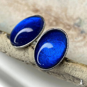 Owalne sztyfty w kobaltowym odcieniu e30/12