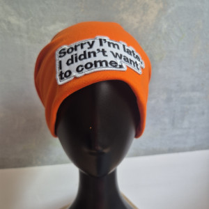 Czapka codzienna pomarańczowa damsko-męska unisex