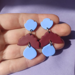 Kolczyki z gliny polimerowej