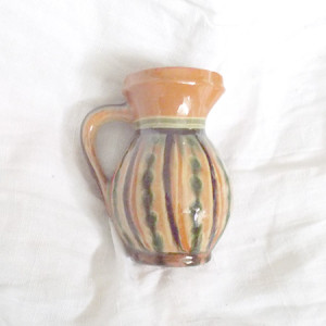 vintage dzbanuszek prl, vintage wazonik prl, rustykalny dzbanuszek, mały wazonik, mały dzbanuszek, prl ceramika, prl naszynia, rustykalna dekoracja do domu, mały wazonik z ceramiki retro