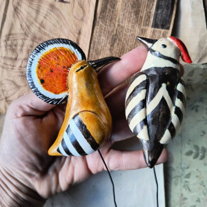 Dudek i dzięcioł na piku