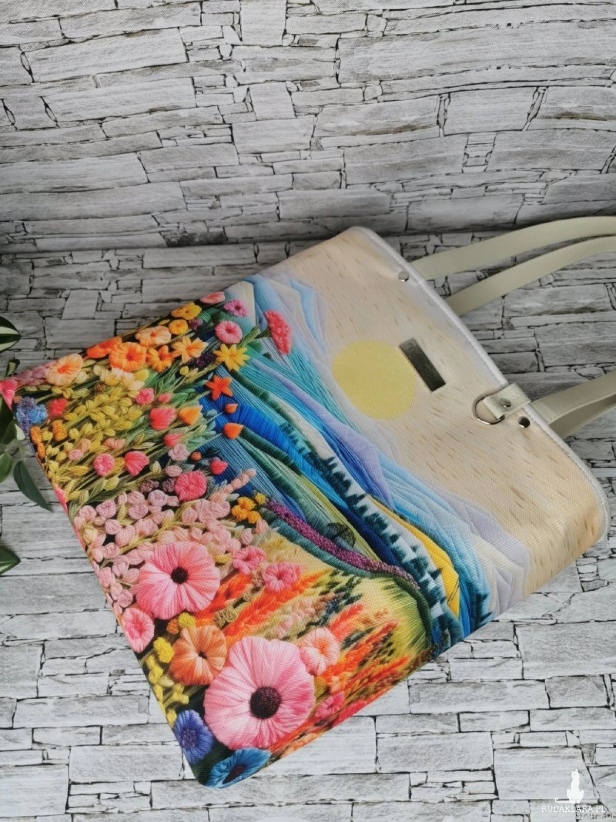 Torebka damska shopper bag torebka na ramię zamykana - pejzaż 4