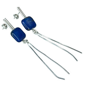 Kolczyki żmijki z jaspisami cesarskimi a1172