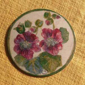 Podkładka pod kubek - Malwy