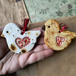 Ptaszęta beżowe nakrapiane