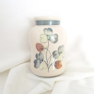 prl naczynia, prl ceramika, prl fajans, włocławek naczynia, włocławek ceramika prl, vintage ceramika, prl sprzęty retro, rustykalny pojemnik, vintage wazon