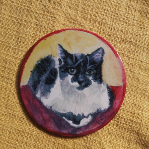 Podkładka pod kubek - Józek II (na czerwonej poduszce)