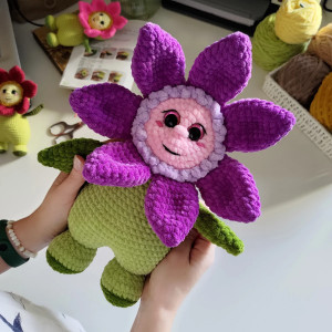 Duży kwiat pluszowy, Maskotka na prezent, Przytulanka dla dziecka