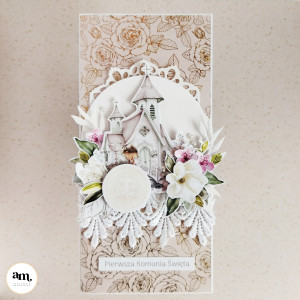 Kartka komunijna dla dziewczynki DL0125