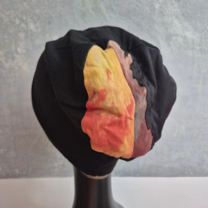 Czapka czarna z pomarańczem Smerfetka