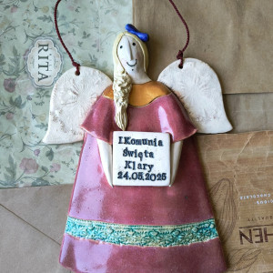 Aniołek komunijny dla dziewczynki