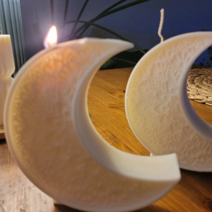 Świeca sojowa handmade- księżyc