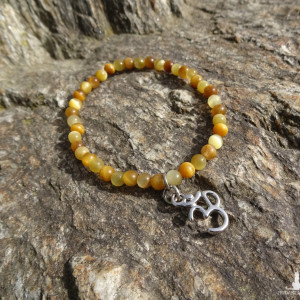 Bransoletka Tygrysie oko złote Om