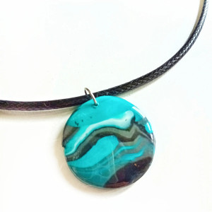 Ręcznie robiony naszyjnik z glinki polimerowe