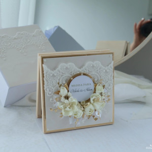 Kartka ślubna z torebką