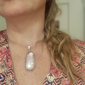 Naszyjnik obroża szkiełko