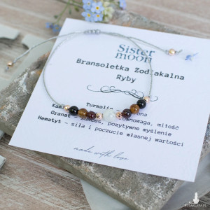 Księżycowa Bransoletka Znak Zodiaku Ryby