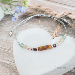 Srebrna bransoletka Szczęścia i Ochrony