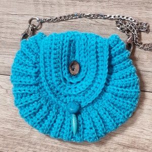 Rękodzieło torebka na szydełku wykonana
