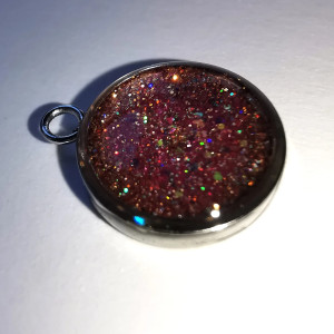 Różowy zestaw biżuterii handmade kolczyki pierścionek