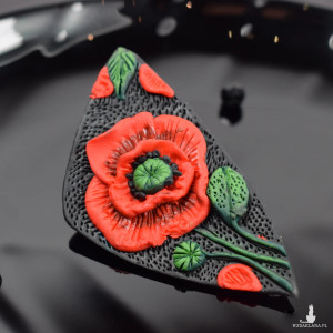 Broszka "czerwone maki"