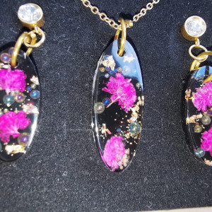 Różowy zestaw gipsówka różowe kwiatki