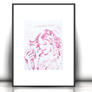 kobieta plakat A4, nowoczesny plakat 21x30, Violetta plakat A4, nowy plakat z dziewczyną, plakat z Violettą, ładne plakaty do domu, małe plakaty z filmów, poster a4, muzyka plakat 21x30,