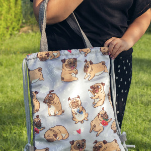 Plecak torba 2w1 mopsiki