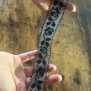 Naszyjnik choker "Czarna Róża"