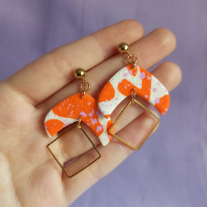 Kolczyki z gliny polimerowej