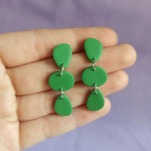 Kolczyki z gliny polimerowej kamyki