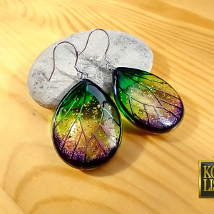 Wing - kolczyki z żywicy