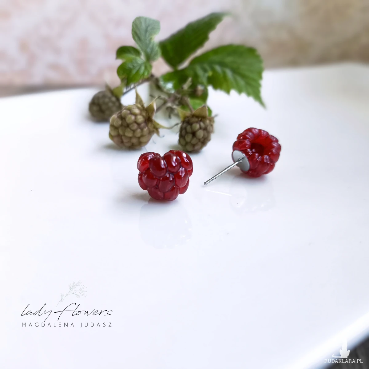 Kolczyki z malinkami
