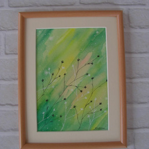 Akwarela "Lekkość poranka" - oprawiona